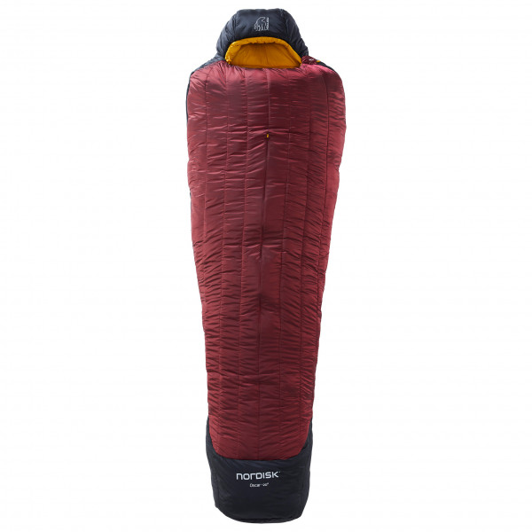 Nordisk - Oscar -20 Mummy - Kunstfaserschlafsack Gr L - 205 cm;M - 190 cm rot/schwarz von Nordisk