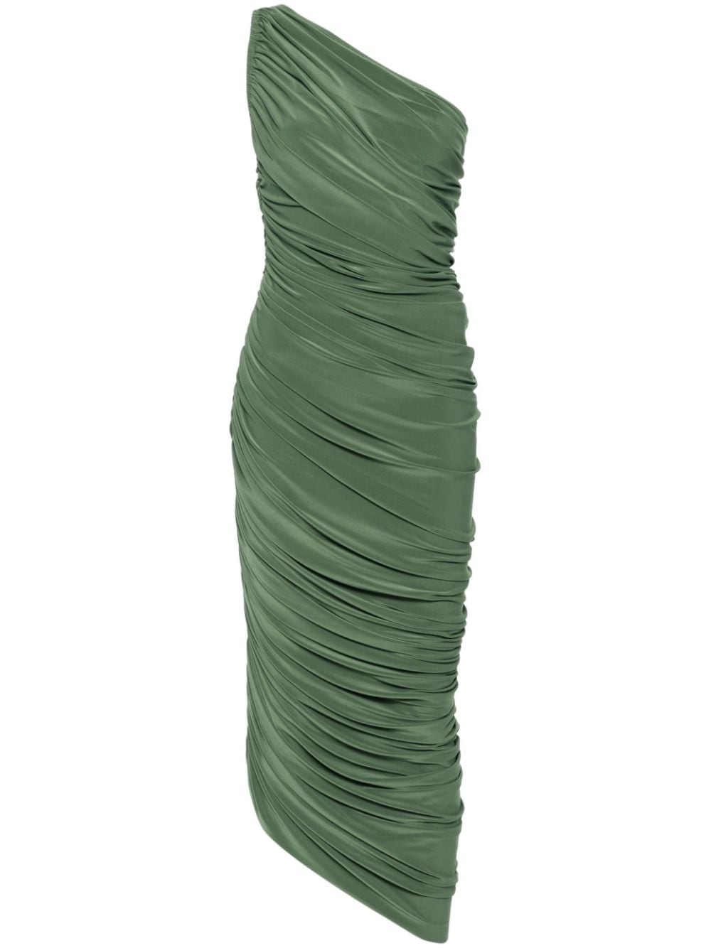 Norma Kamali Diana draped midi dress - Green von Norma Kamali