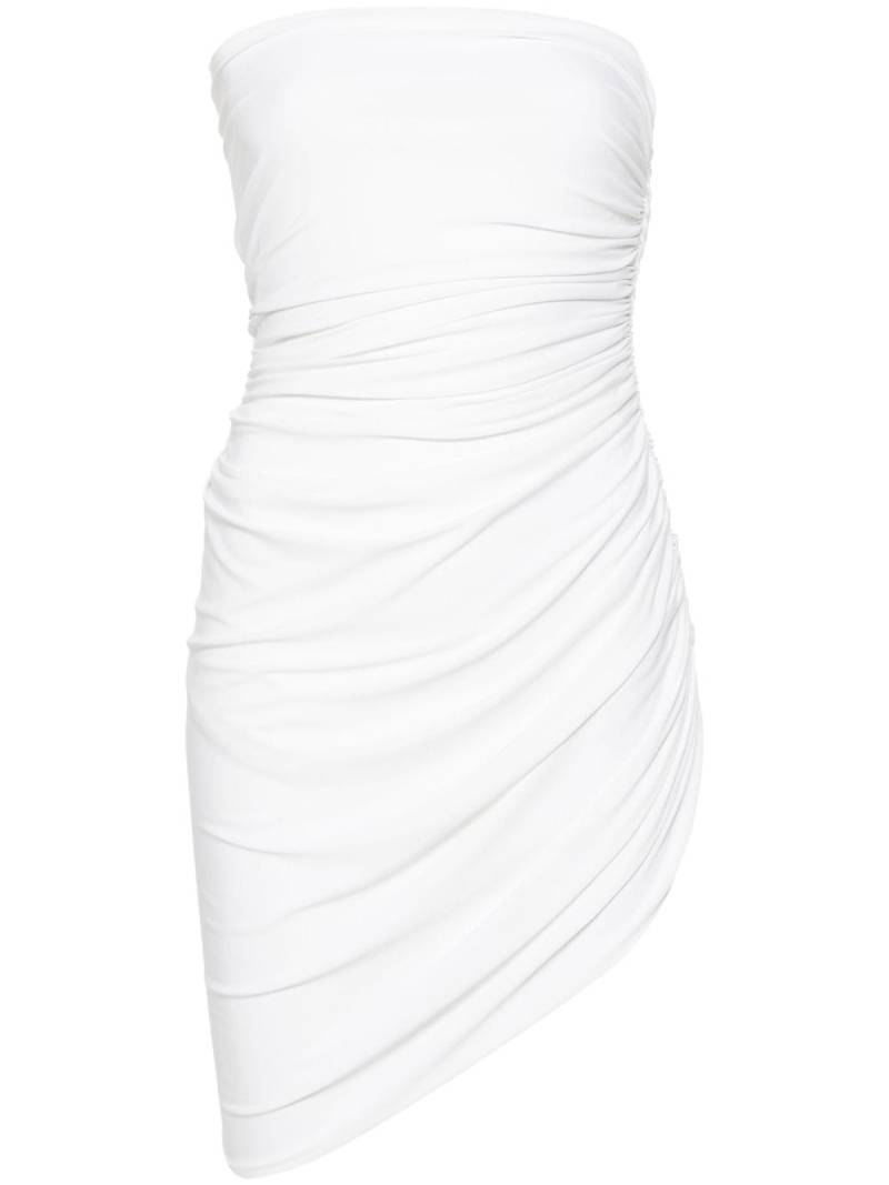 Norma Kamali Diana strapless minidress - White von Norma Kamali