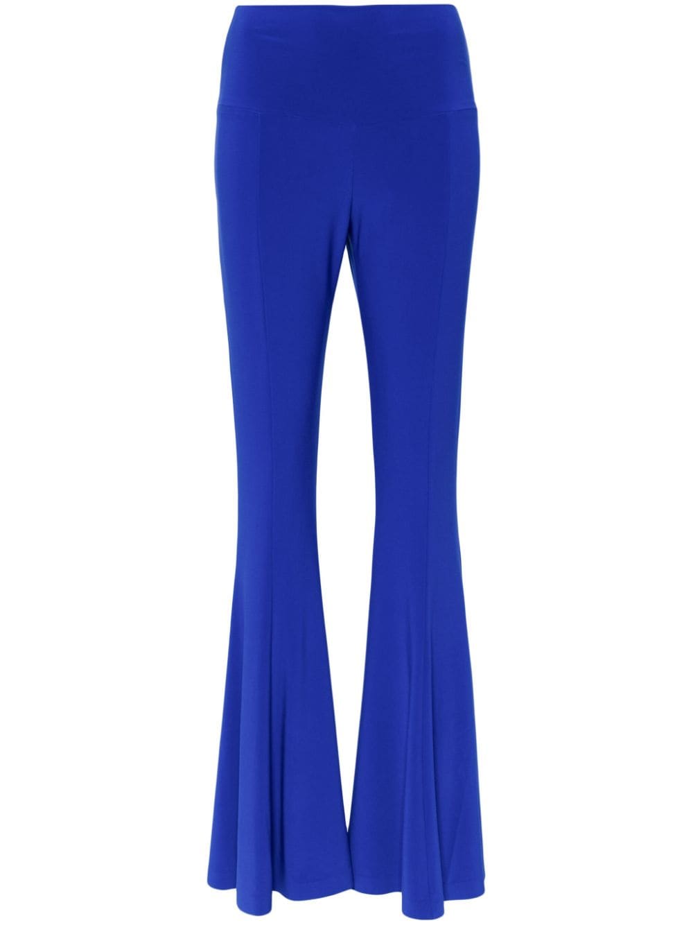 Norma Kamali Fishtail high-waisted trousers - Blue von Norma Kamali