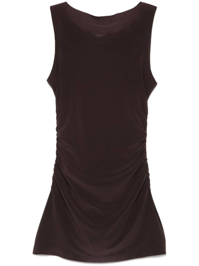 Norma Kamali Pickleball mini dress - Brown von Norma Kamali