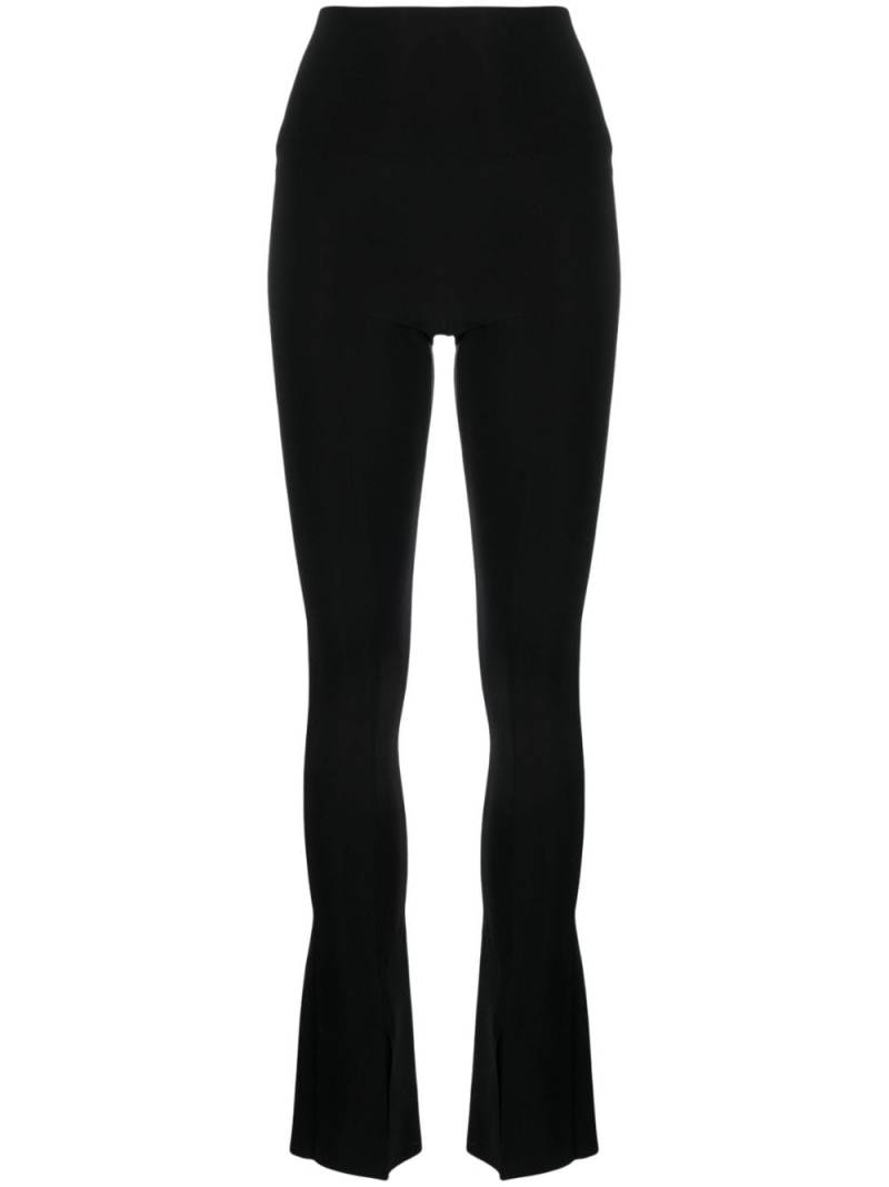 Norma Kamali Spat high-waisted flared leggings - Black von Norma Kamali