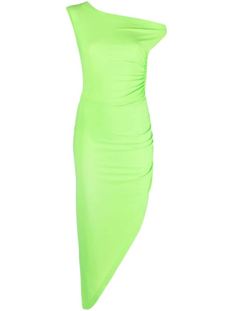 Norma Kamali asymmetric midi dress - Green von Norma Kamali