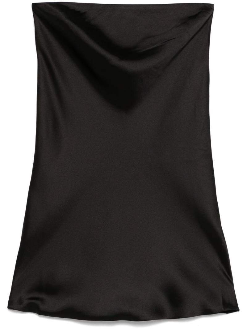 Norma Kamali bias-cut strapless mini dress - Black von Norma Kamali