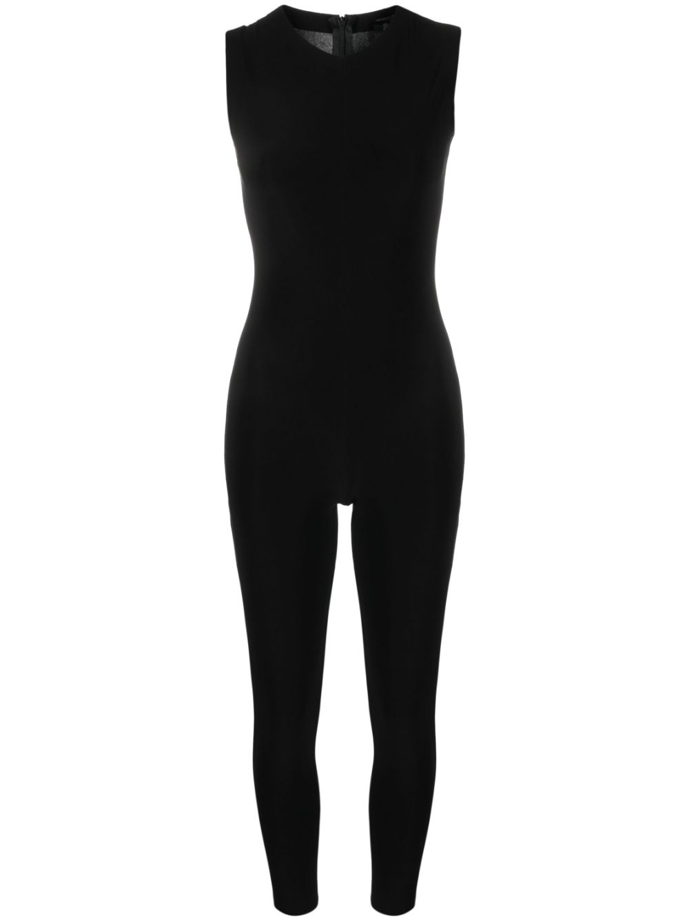 Norma Kamali crew-neck jumpsuit - Black von Norma Kamali