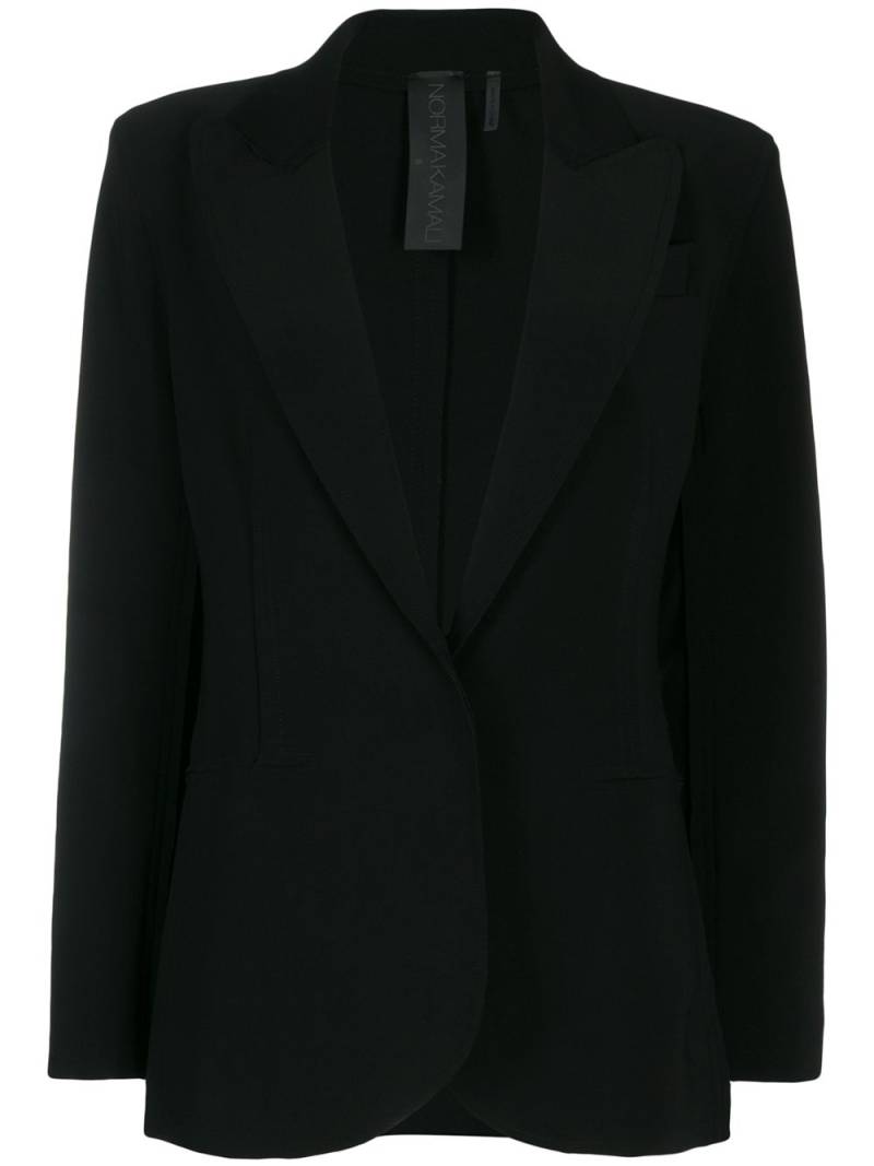 Norma Kamali fitted blazer - Black von Norma Kamali