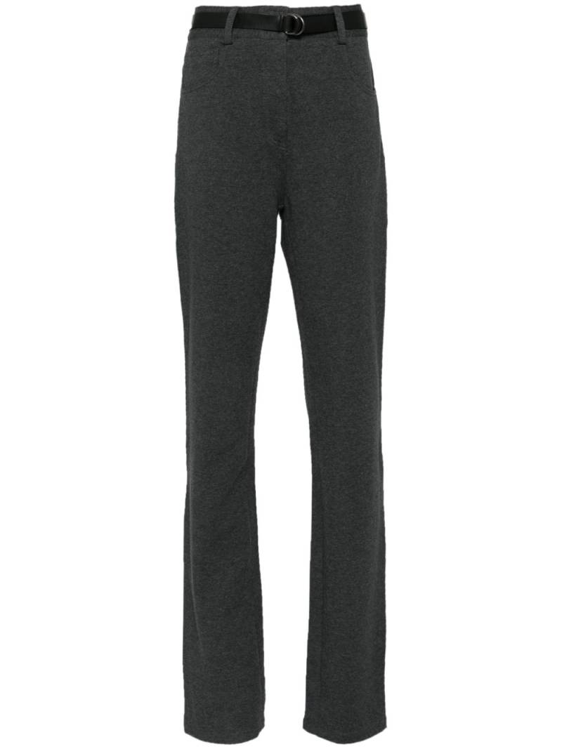 Norma Kamali high-waisted boot-cut trousers - Grey von Norma Kamali