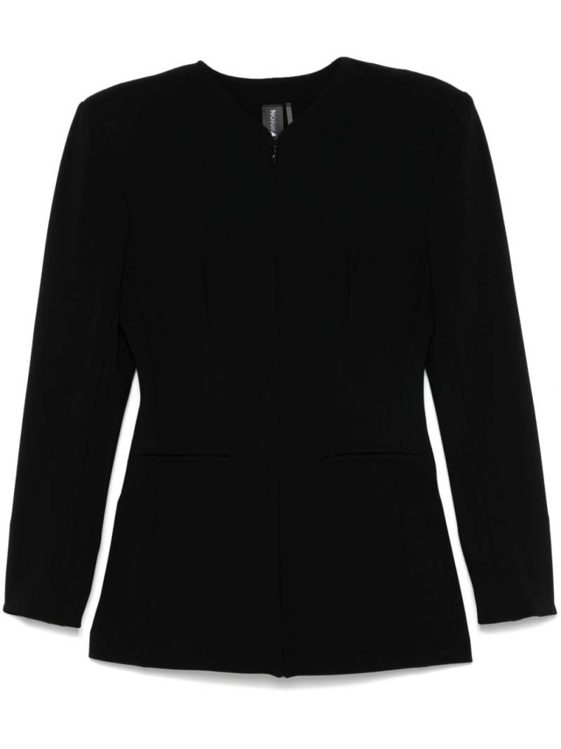 Norma Kamali long-sleeve zip-up jacket - Black von Norma Kamali