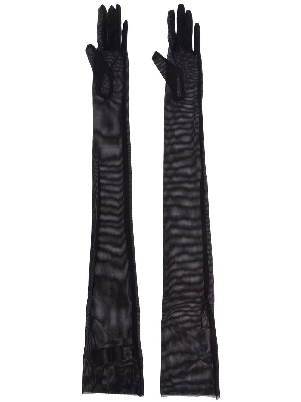 Norma Kamali long slip-on gloves - Black von Norma Kamali