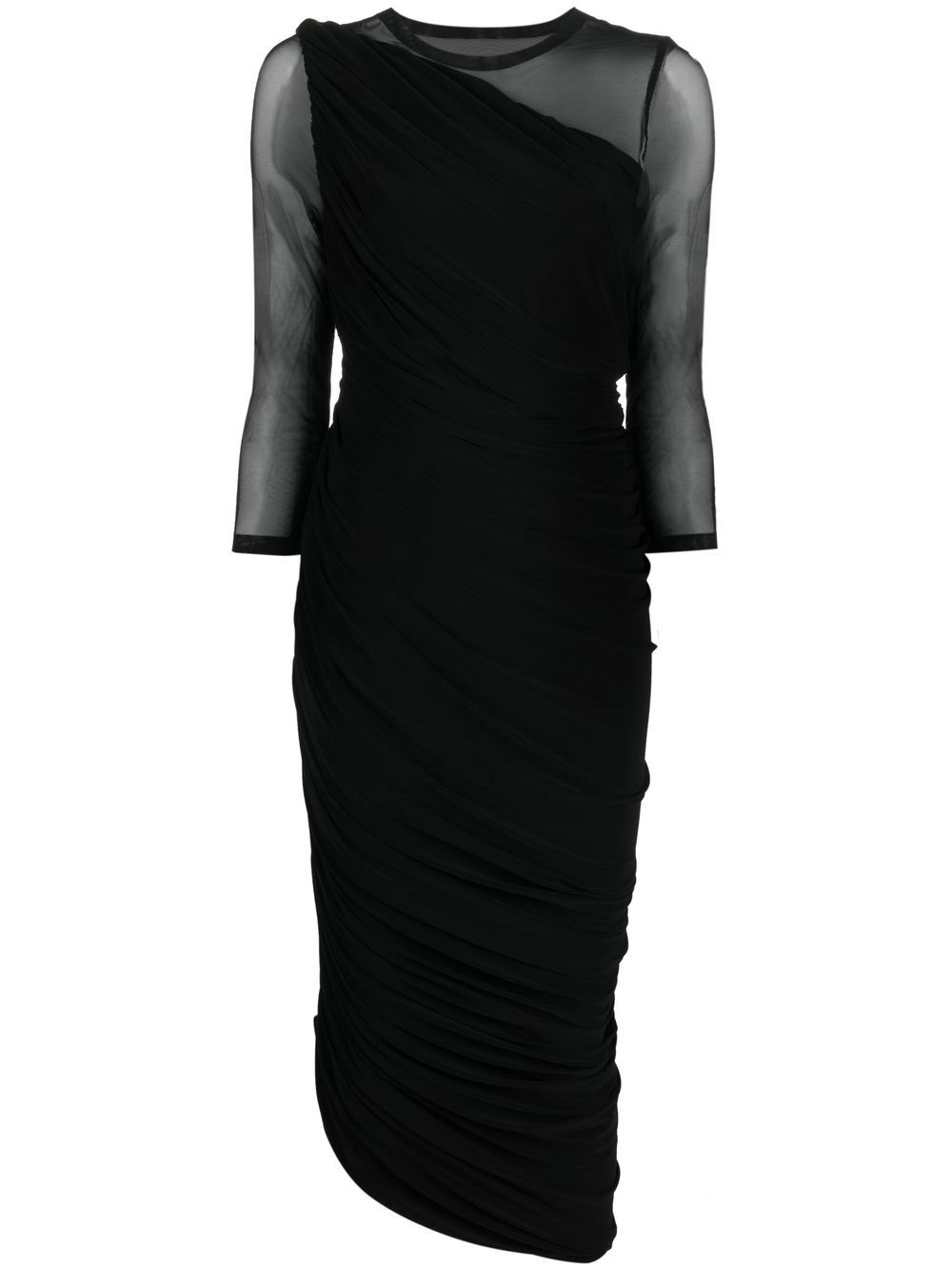 Norma Kamali one-shoulder asymmetric hem dress - Black von Norma Kamali