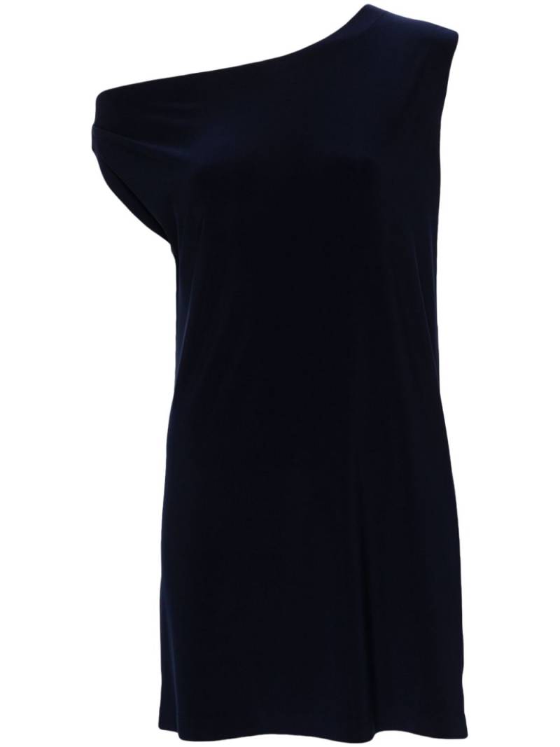 Norma Kamali one shoulder mini dress - Blue von Norma Kamali