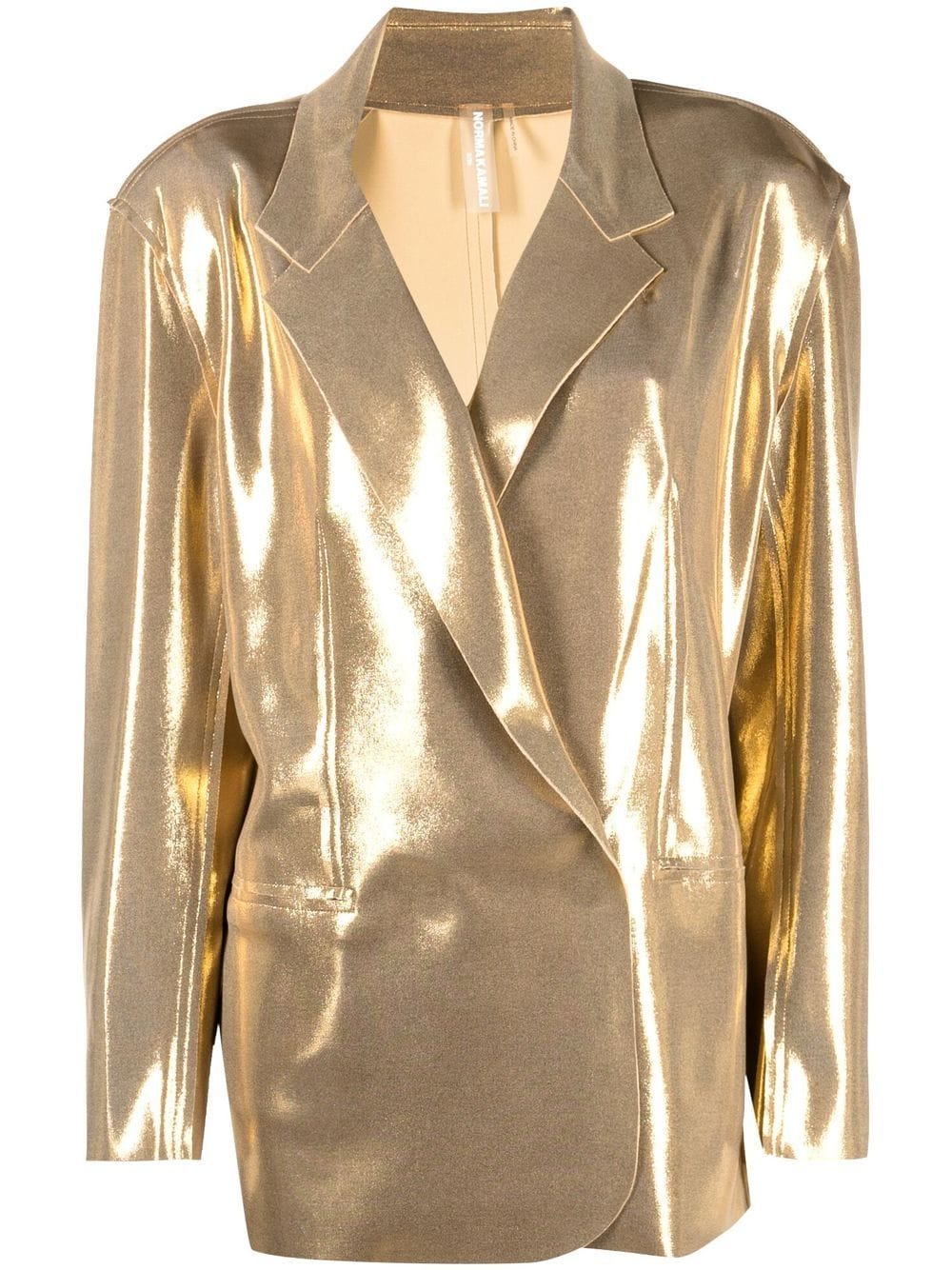 Norma Kamali oversize double-breasted blazer - Gold von Norma Kamali
