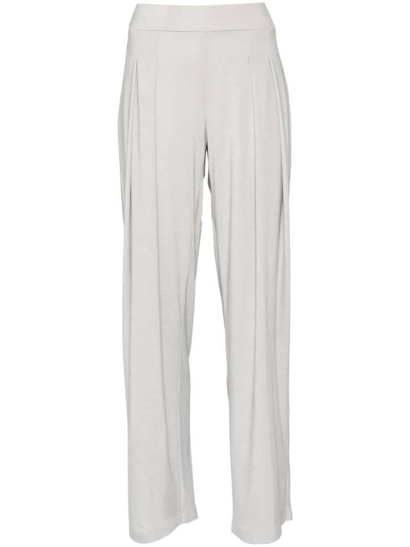 Norma Kamali pleated straight trousers - Neutrals von Norma Kamali