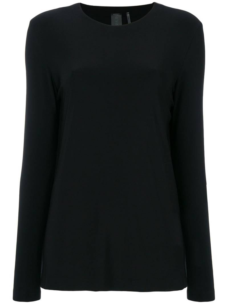 Norma Kamali round neck sweater - Black von Norma Kamali