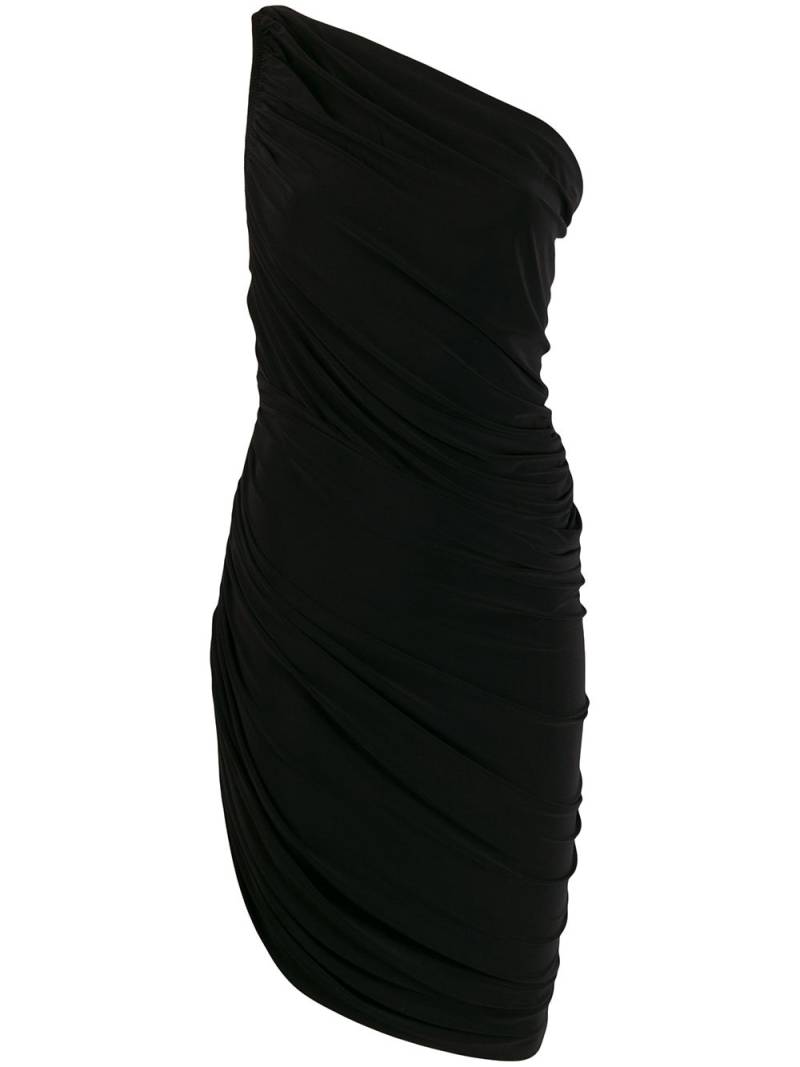 Norma Kamali ruched cocktail dress - Black von Norma Kamali