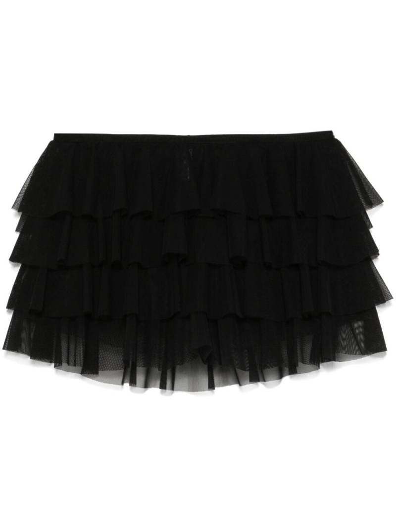 Norma Kamali ruffled skorts - Black von Norma Kamali