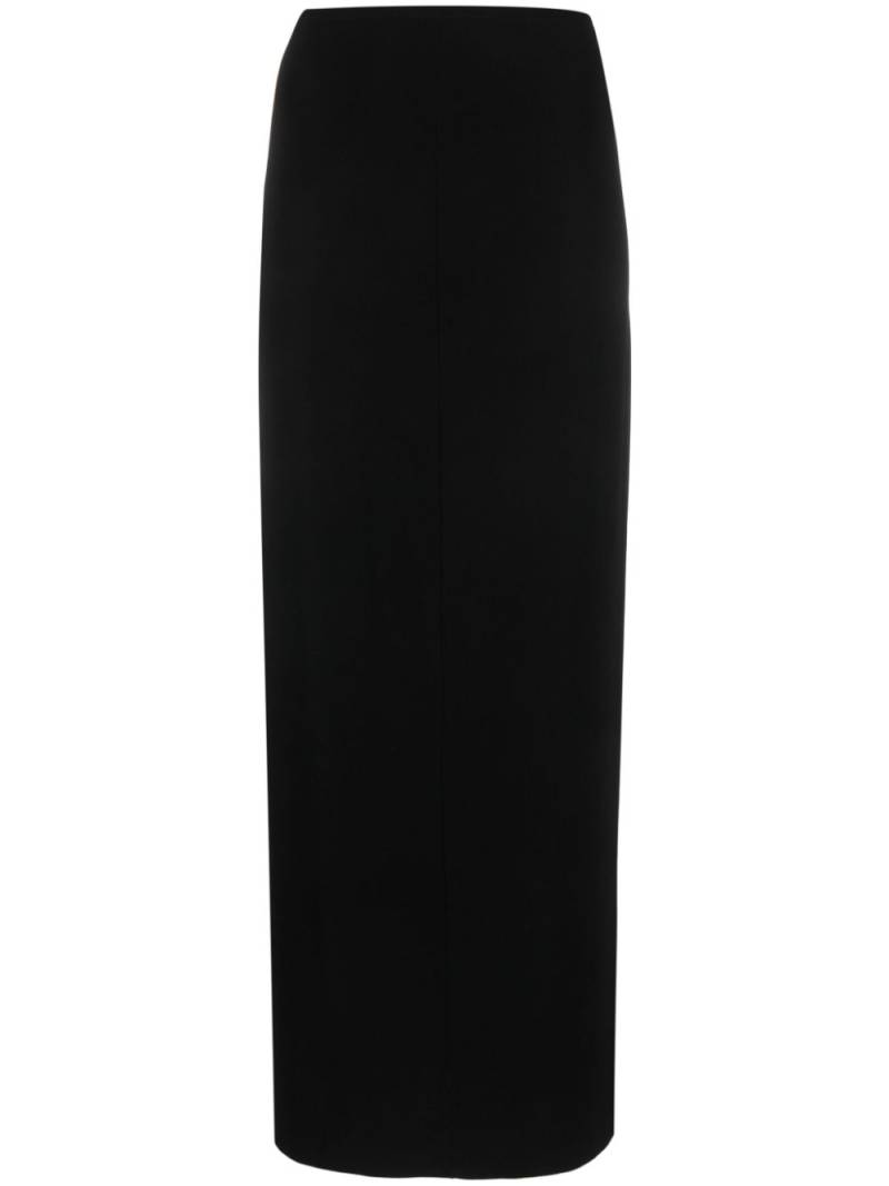 Norma Kamali side-slit midi skirt - Black von Norma Kamali