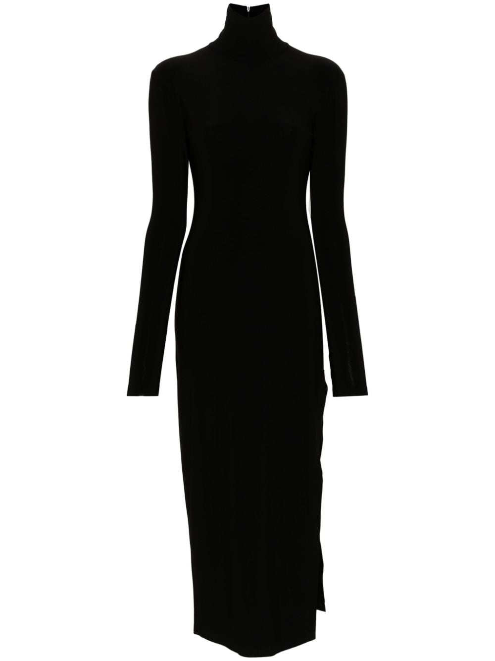 Norma Kamali side-slit stretch-jersey maxi dress - Black von Norma Kamali