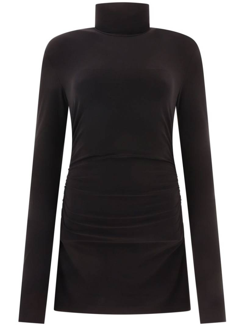 Norma Kamali turtleneck pickleball dress - Black von Norma Kamali