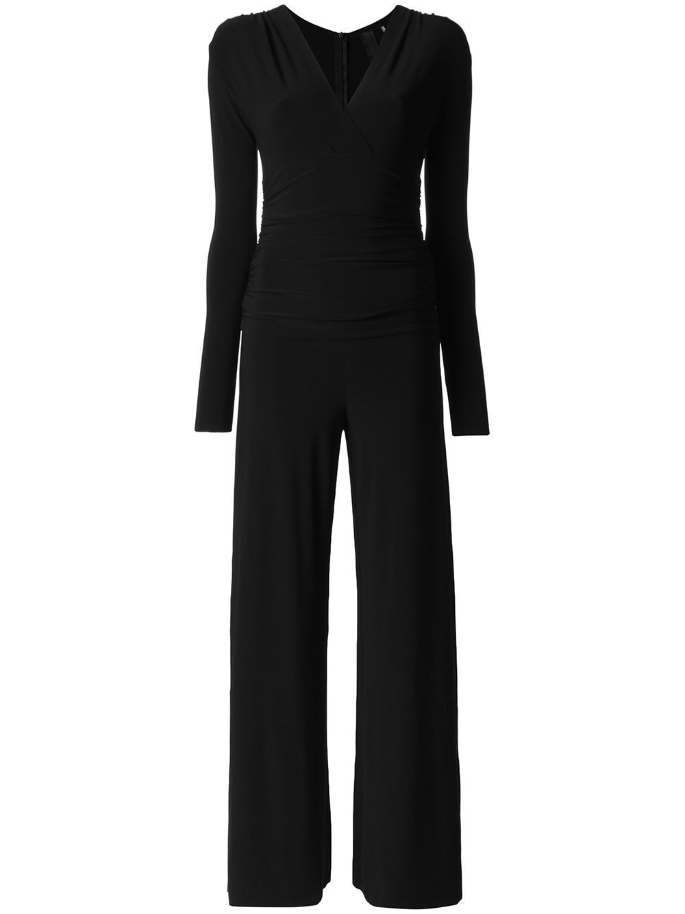 Norma Kamali v-neck jumpsuit - Black von Norma Kamali