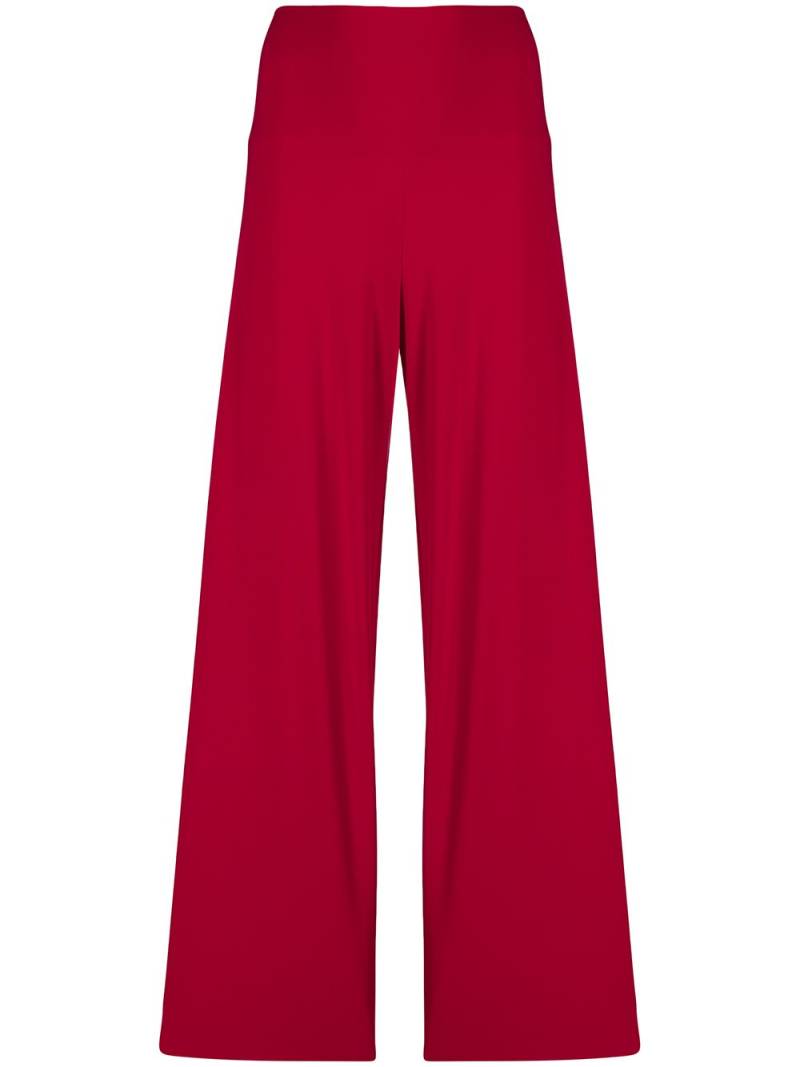 Norma Kamali wide-leg flared trousers von Norma Kamali