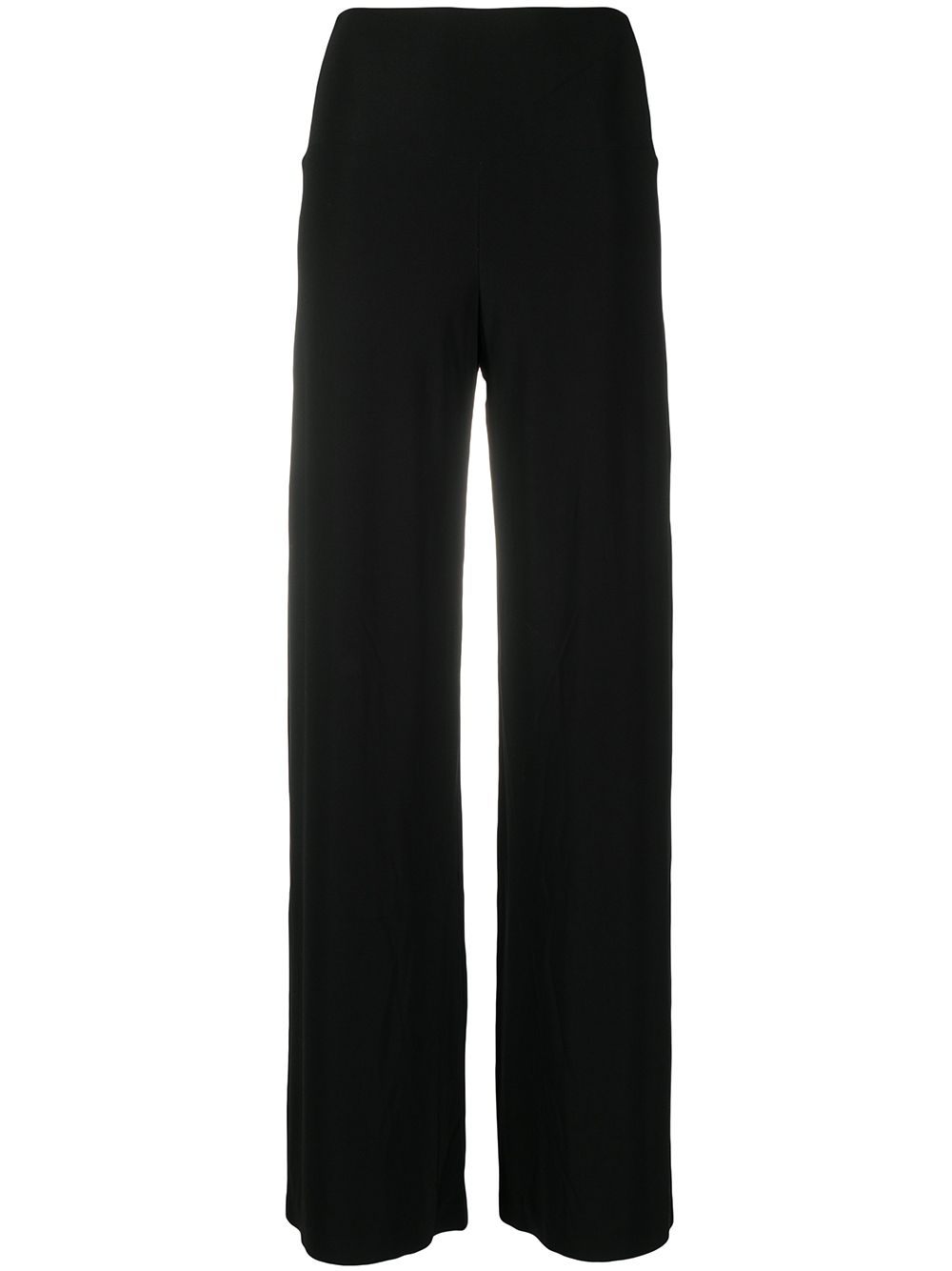 Norma Kamali mid-rise wide-leg trousers - Black von Norma Kamali