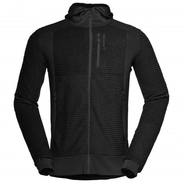 Norrøna - Falketind Alpha120 Zip Hood - Fleecejacke Gr M schwarz von Norrøna