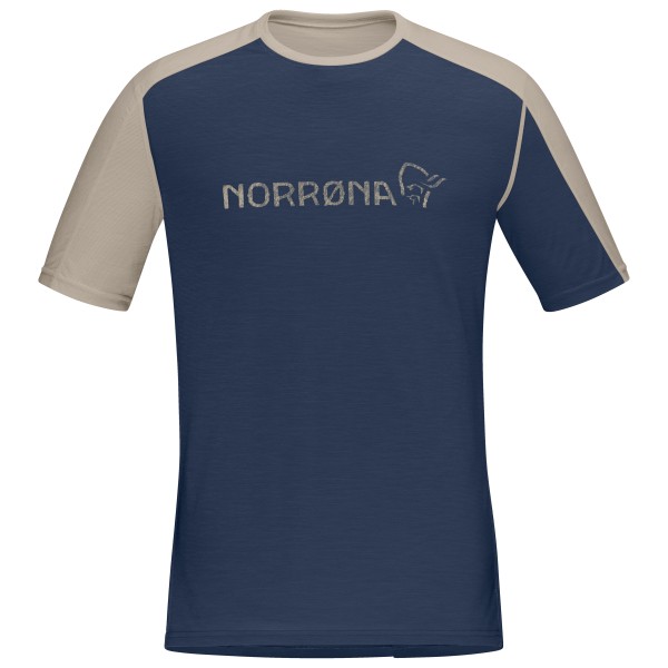 Norrøna - Falketind Equaliser Merino T-Shirt - Merinoshirt Gr L;M;S;XL;XXL blau von Norrøna