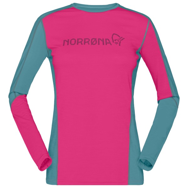 Norrøna - Women's Falketind Equaliser Merino Round Neck - Merinoshirt Gr L;M;S;XL;XS beige;blau;rosa von Norrøna