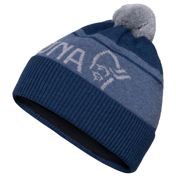 Norrøna - /29 Heavy Merinoull Logo Beanie - Mütze Gr One Size blau von Norrøna