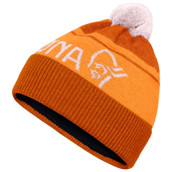 Norrøna - /29 Heavy Merinoull Logo Beanie - Mütze Gr One Size rot von Norrøna