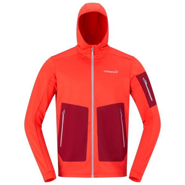 Norrøna - Falketind Warm2 Stretch Hood - Fleecejacke Gr L;M;S;XL beige;blau;orange;rot von Norrøna