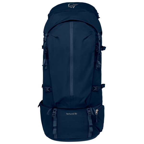 Norrøna - Femund Synkron4 80 Pack - Trekkingrucksack Gr 80 l blau;oliv von Norrøna