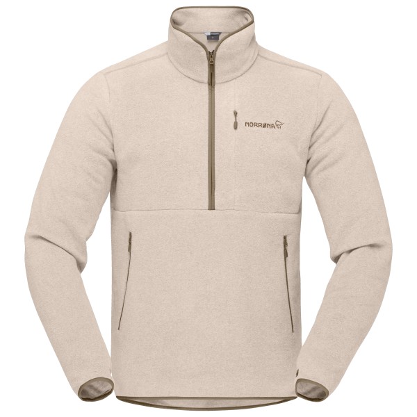 Norrøna - Femund Warm2 Halfzip - Fleecepullover Gr S beige von Norrøna