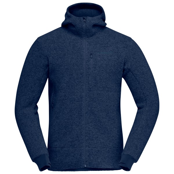 Norrøna - Femund Warmwool3 Hood - Fleecejacke Gr L blau von Norrøna