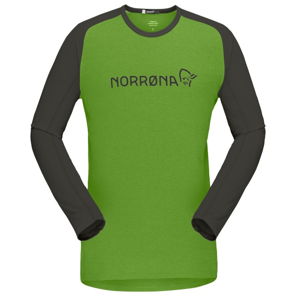 Norrøna - Fjørå Equaliser Lightweight Long Sleeve - Velotrikot Gr S grün von Norrøna