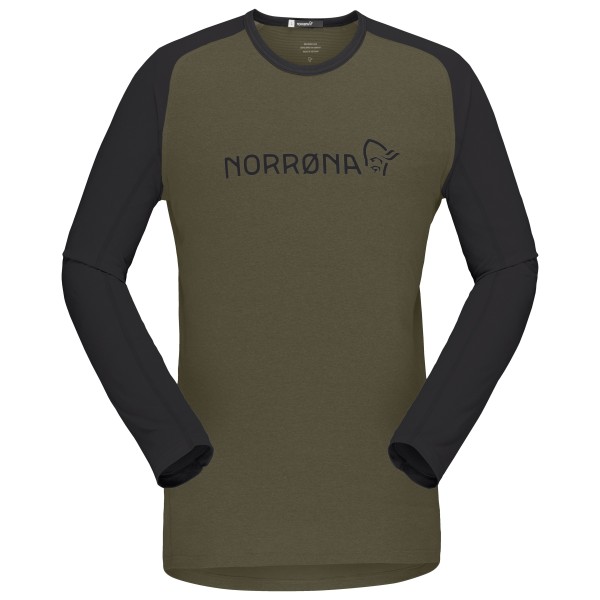 Norrøna - Fjørå Equaliser Lightweight Long Sleeve - Velotrikot Gr XL oliv von Norrøna