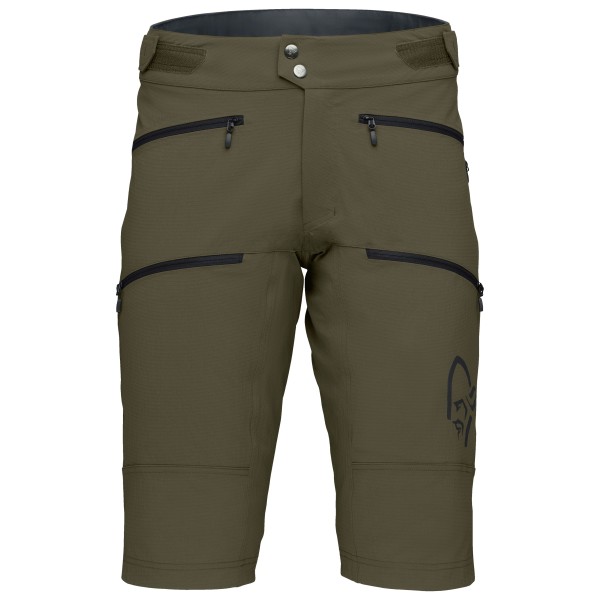 Norrøna - Fjørå Flex1 Heavy Duty Shorts - Velohose Gr XL oliv/braun von Norrøna