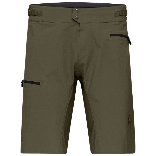 Norrøna - Fjørå Flex1 Light Shorts - Velohose Gr M oliv von Norrøna