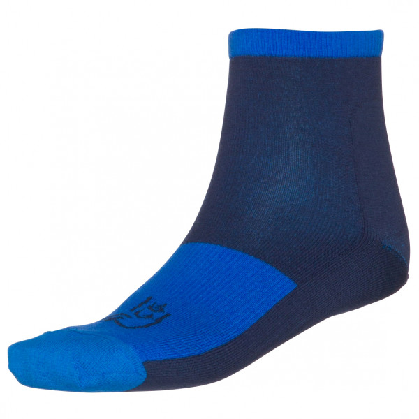 Norrøna - Fjørå Light Weight Merino Socks - Velosocken Gr 37-39;40-42;43-45 blau;schwarz/grau von Norrøna