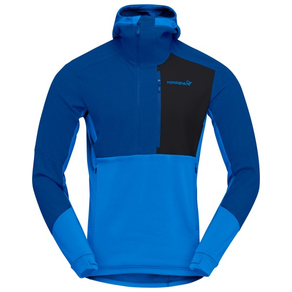 Norrøna - Lofoten Thermal Pro Hood - Fleecepullover Gr L blau von Norrøna