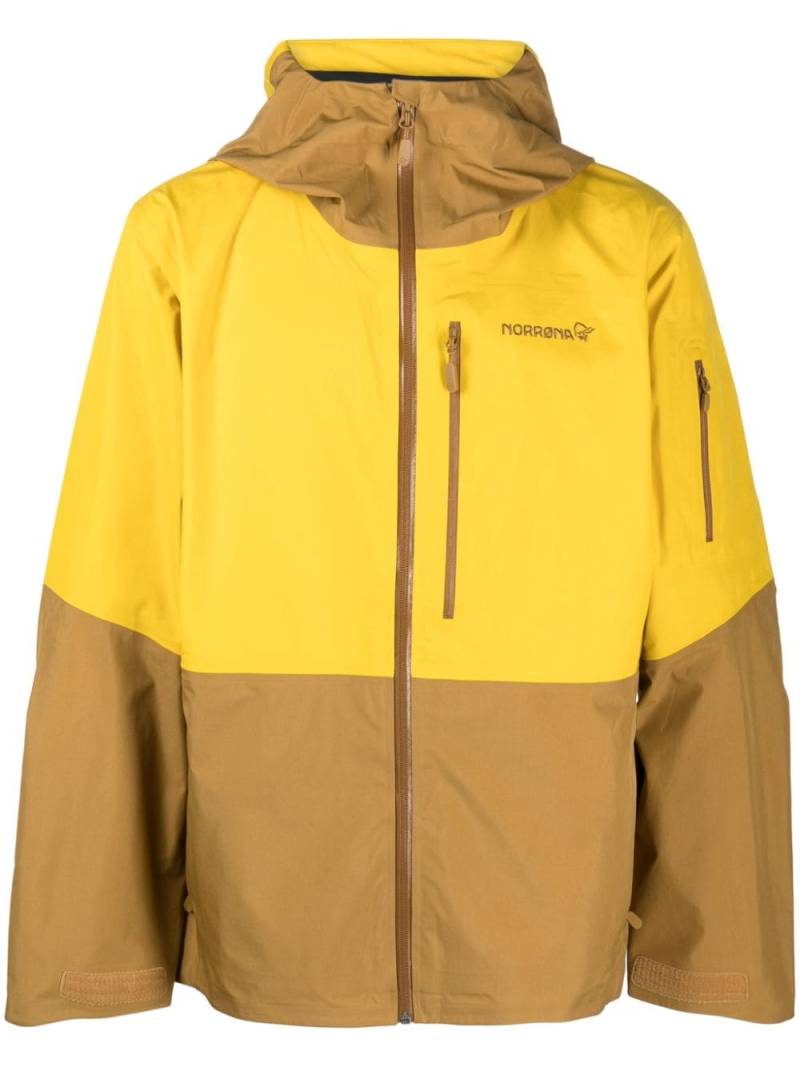 Norrøna Lofoten logo-embroidered jacket - Yellow von Norrøna