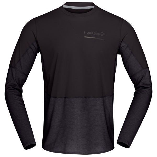 Norrøna - Senja Equaliser Lightweight Long Sleeve - Laufshirt Gr L schwarz von Norrøna