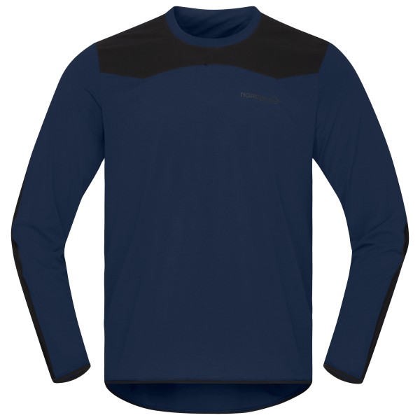 Norrøna - Skibotn Equaliser Tech Long Sleeve - Velotrikot Gr L;S blau;oliv von Norrøna