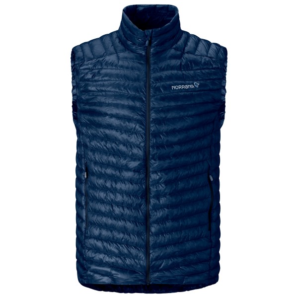 Norrøna - Trollveggen Superlight Down800 Vest - Daunengilet Gr XL blau von Norrøna