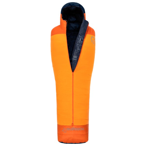 Norrøna - Women's Falketind Down800 0C Sleeping Bag 170 - Daunenschlafsack Gr Body Size: 155-180 cm orange von Norrøna