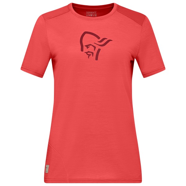 Norrøna - Women's Femund Equaliser Merino T- Shirt - Merinoshirt Gr L rot von Norrøna