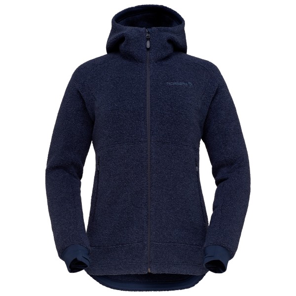 Norrøna - Women's Femund Warmwool3 Hood - Fleecejacke Gr L blau von Norrøna