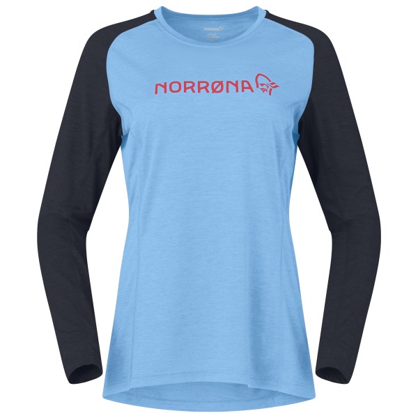 Norrøna - Women's Fjørå Equaliser Lightweight Long Sleeve - Velotrikot Gr L blau von Norrøna