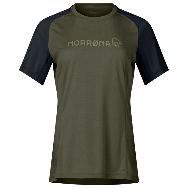 Norrøna - Women's Fjørå Equaliser Lightweight T-Shirt - Velotrikot Gr L oliv von Norrøna